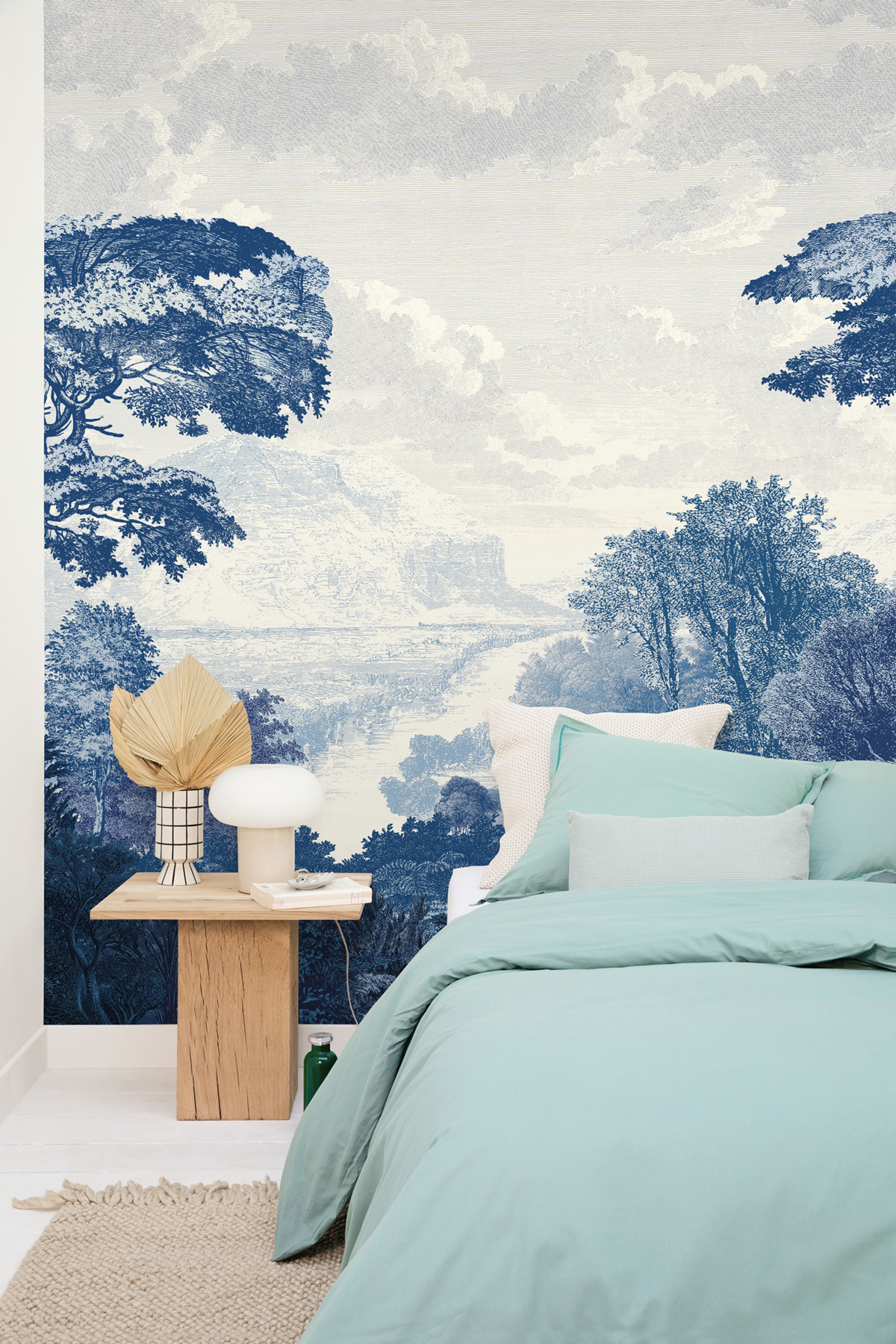 Papier peint panoramique Nature Mysterious Forest bleu 300X280 - Pimp My Wall de Casélio | Réf. PMW105156008