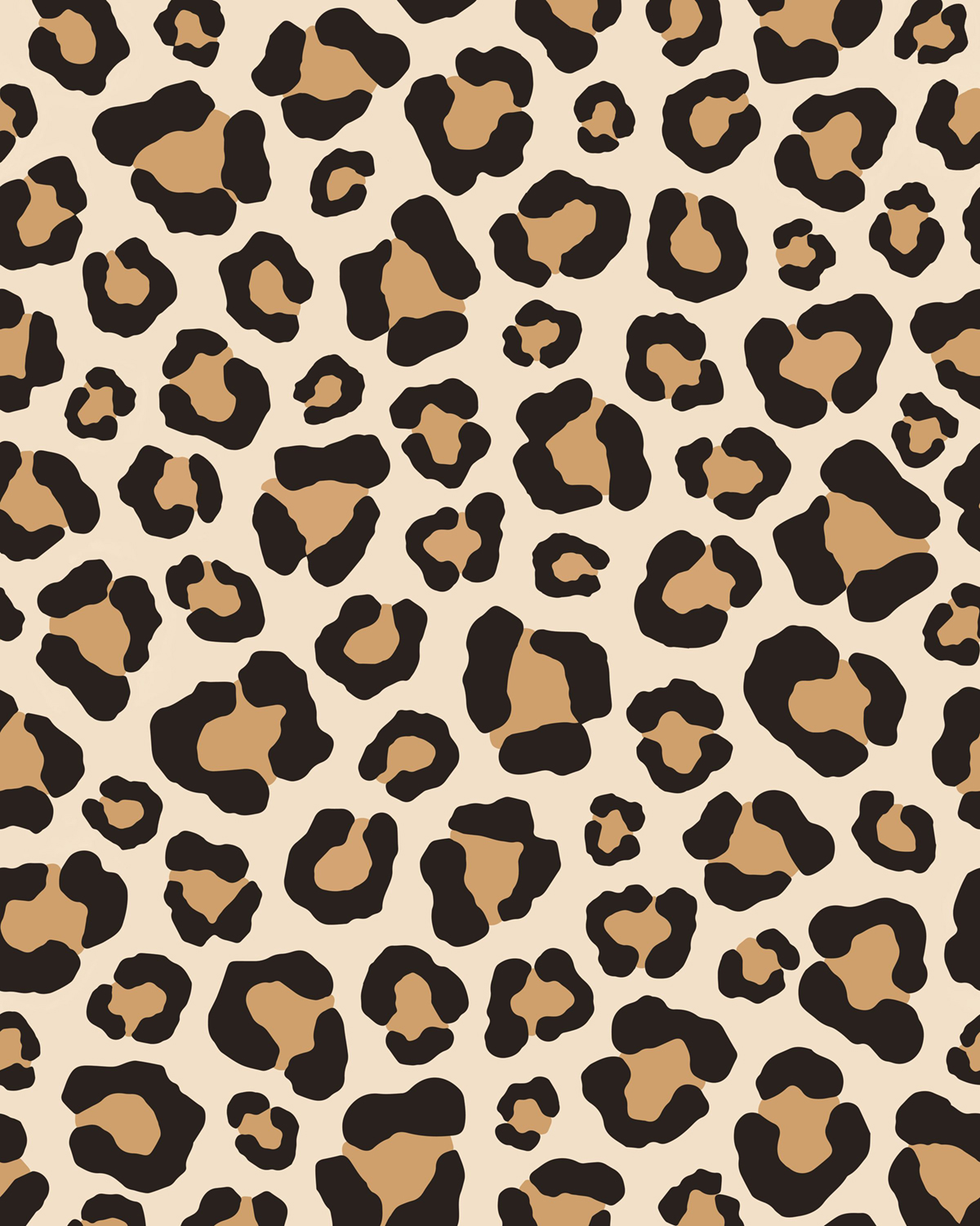 Papier peint panoramique Léopard Sweet Moment beige noir S 200X250 - Pimp My Wall de Casélio | Réf. PMW105171005