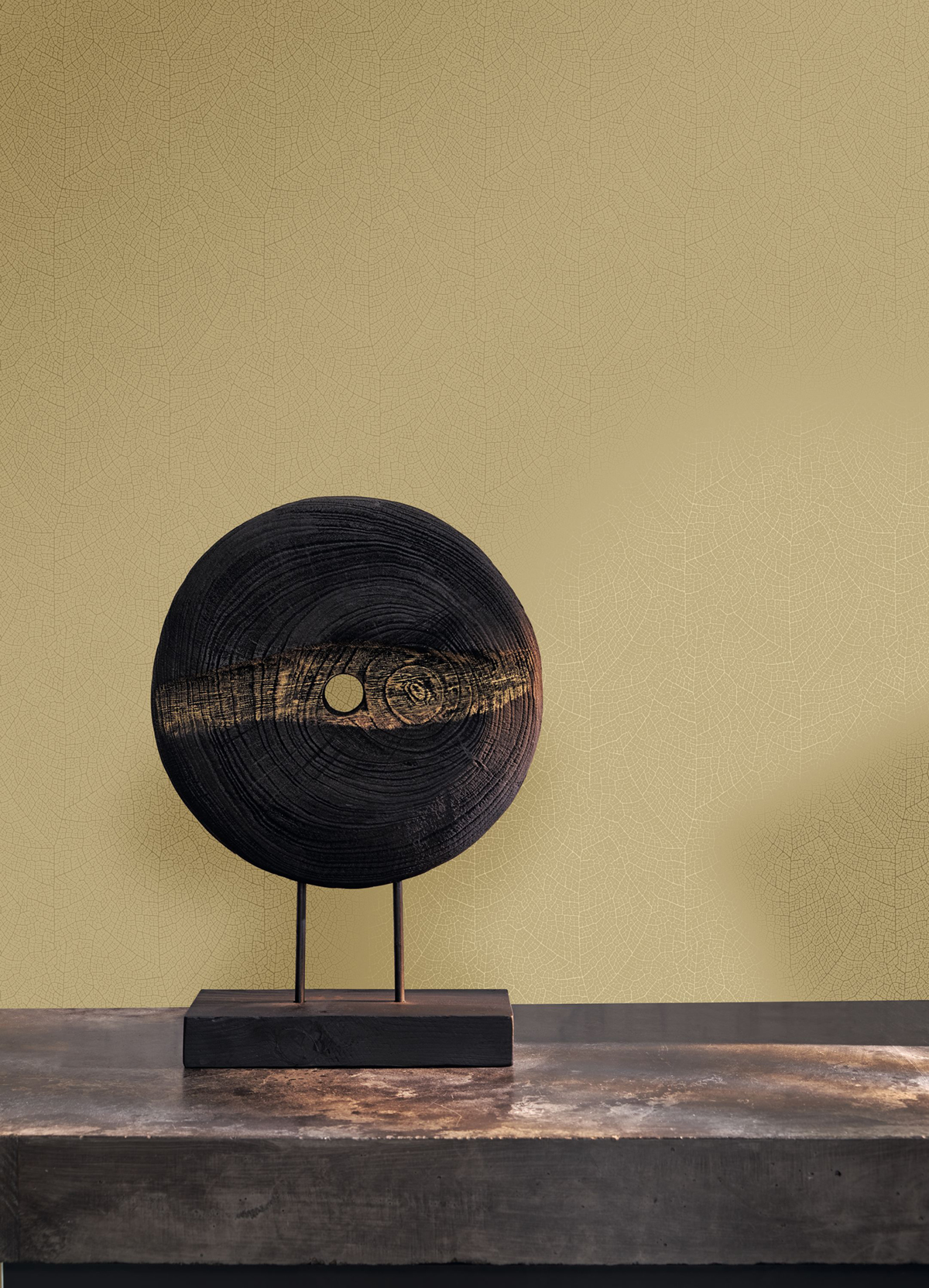 Papier peint Feuille Nervure Nola doré - Vegetals de Casadéco | Réf. VEGE201282332