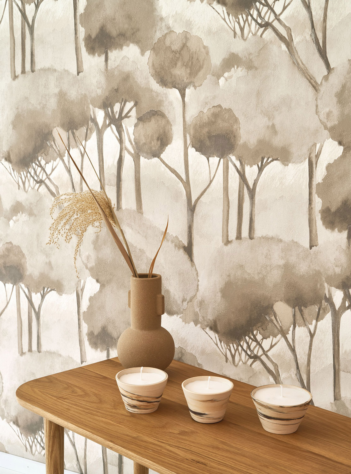 Papier peint Forêt des Landes lin - Sentier des Dunes de Casadéco AMB2 | Réf. SENT200921024