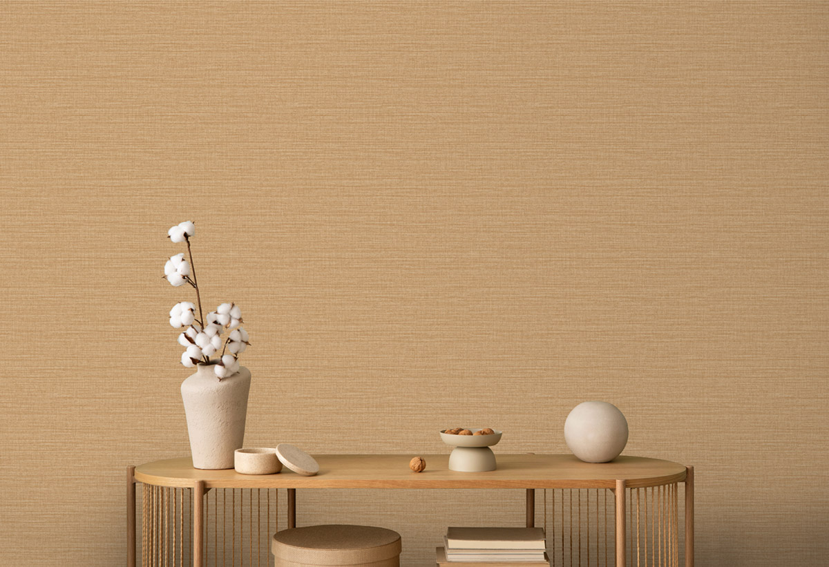 Papier Peint Uni Chiné café - Flora d'Ugépa | Réf. UGP-M72002