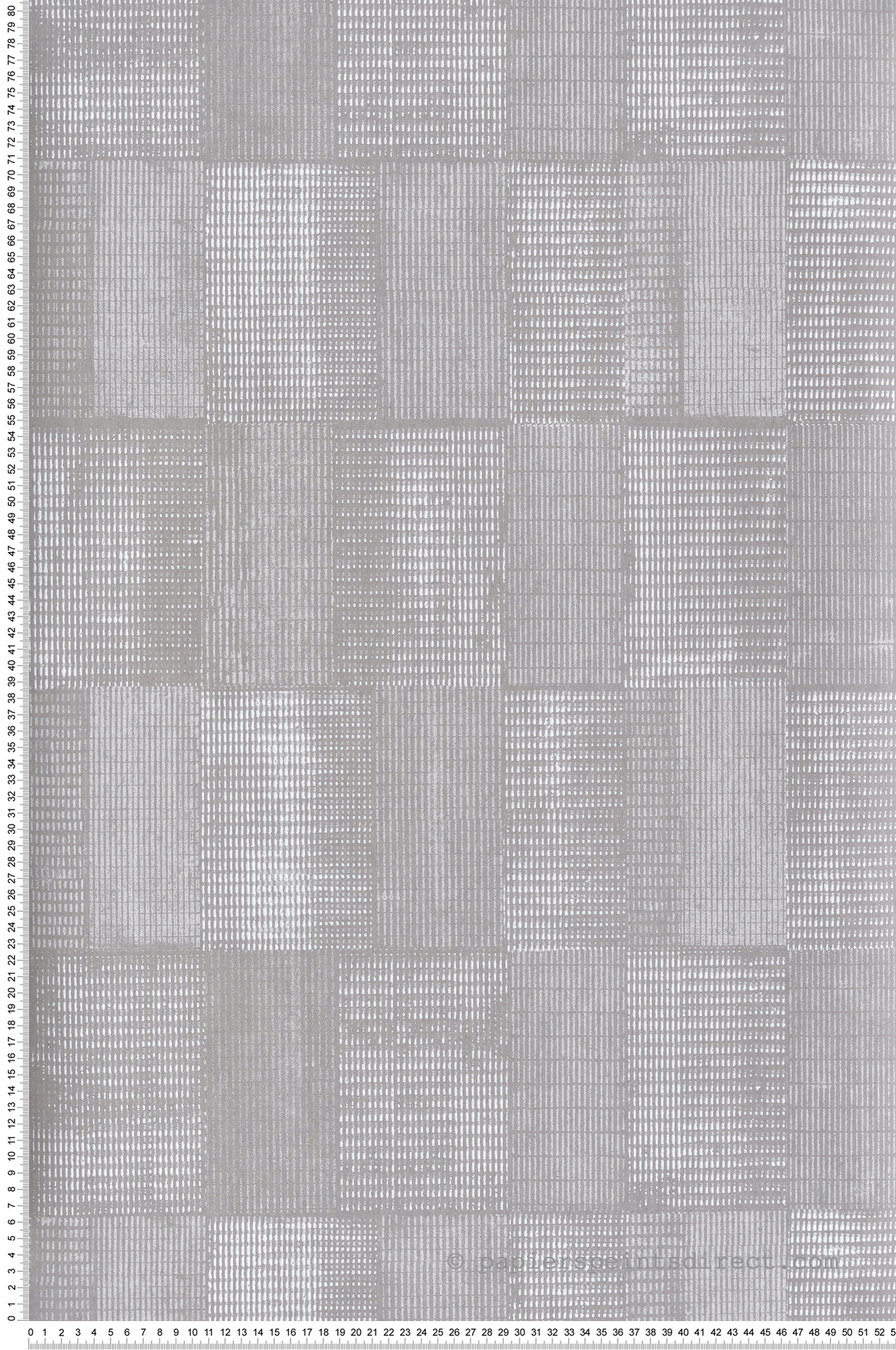 Papier peint Ethnique Géométrique Gyan gris métallisé - Summer de Masureel | Réf. MAS-SUM302