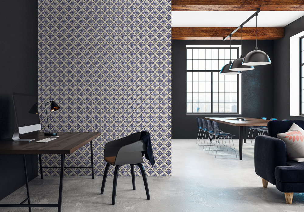 Papier peint panoramique Carreaux Azulejos 2 - Référence DD114022 - Intissé 200g/m2 - Standard 200 x 270