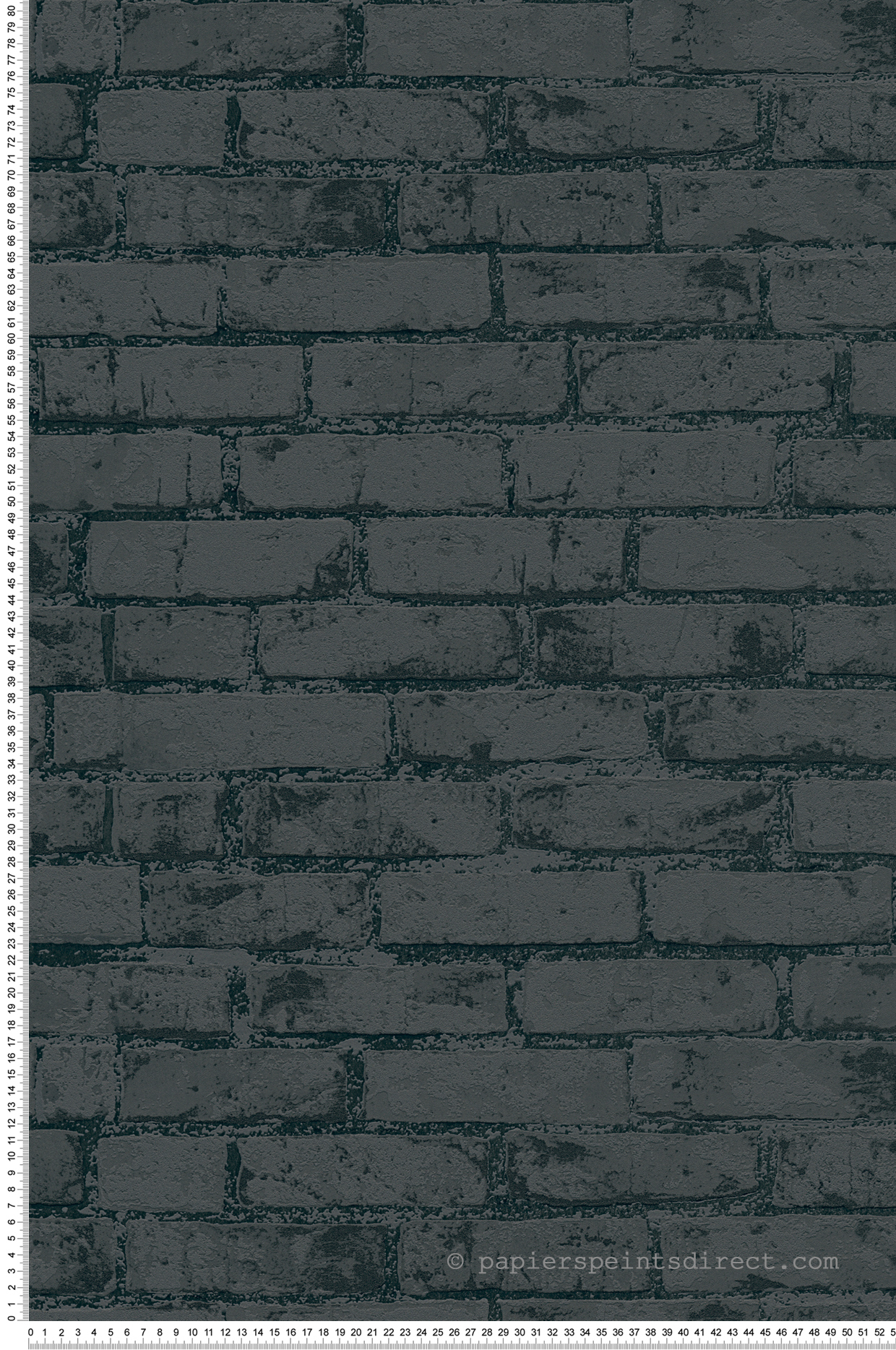 Papier peint Briques noires anthracite - Wood N Stone 2 d'AS Création | Réf. SP04473