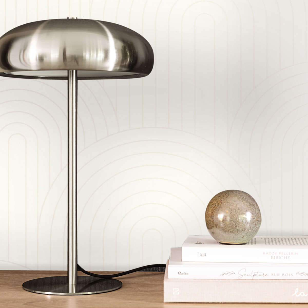 Papier peint Arches Curved Line beige - Moonlight 3 de Casélio | Réf. MNL3107110093