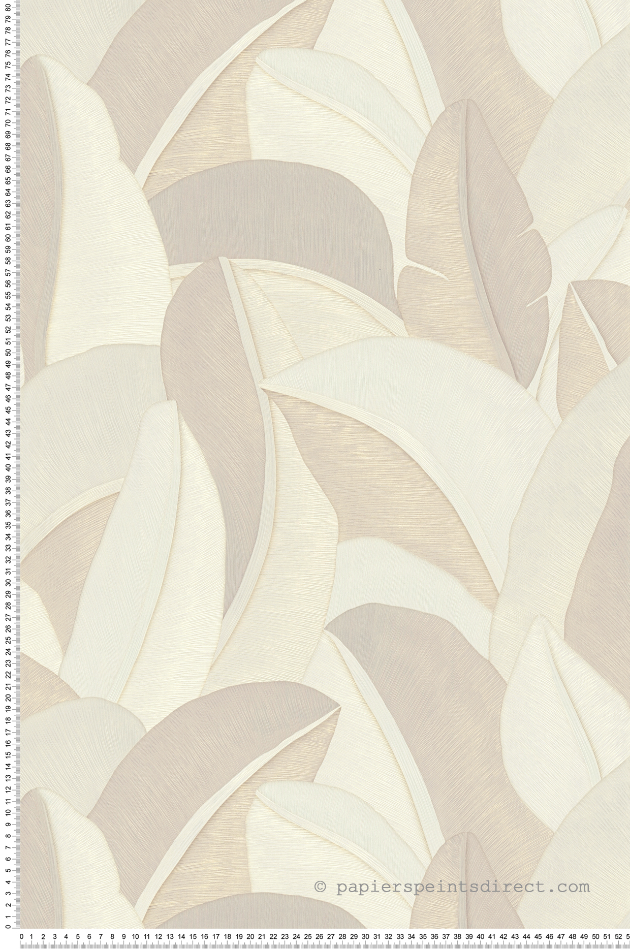 Papier peint Feuillage Graphique ivoire doré - Vibes & Styles d'A.S. Création | Réf. AS-790395