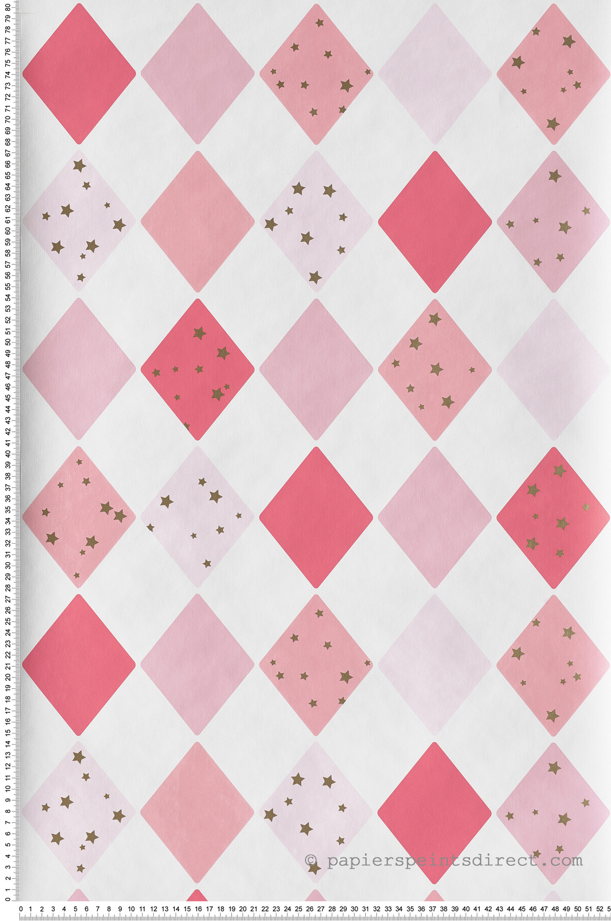 Papier peint enfant Shine Bright étoiles rose fuschia - Girl Power de Casélio | Réf. GPR100814109