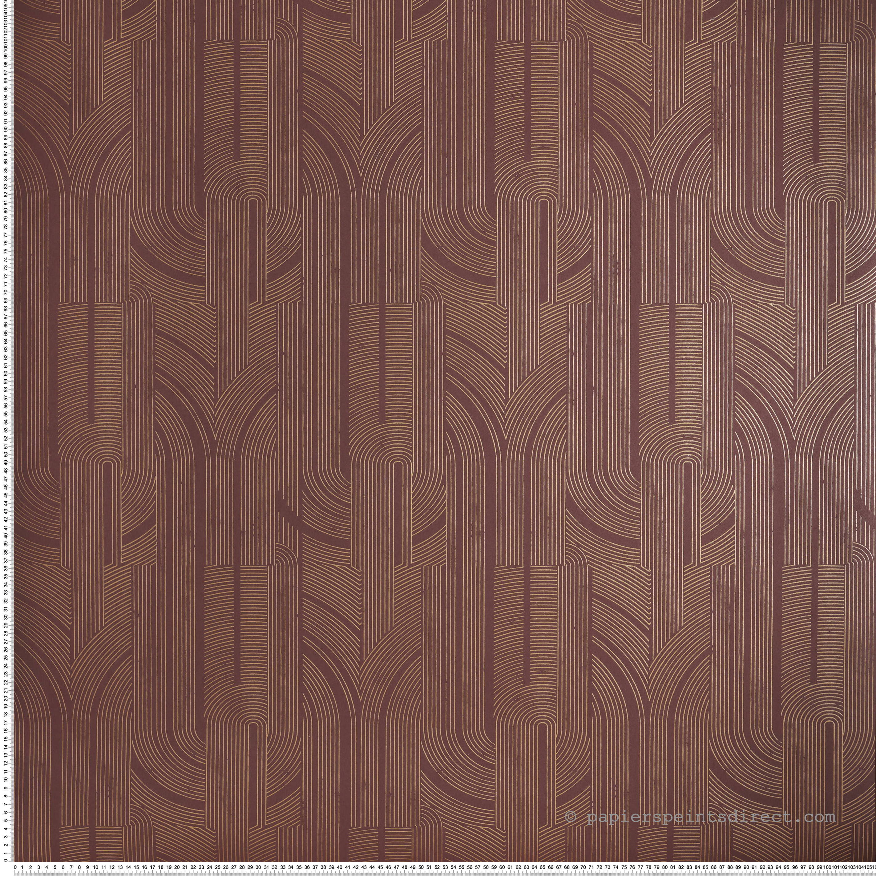 Papier peint Arche Porte lie de vin doré - Faubourg des Lumières de Casamance | Réf. CAS-76282242