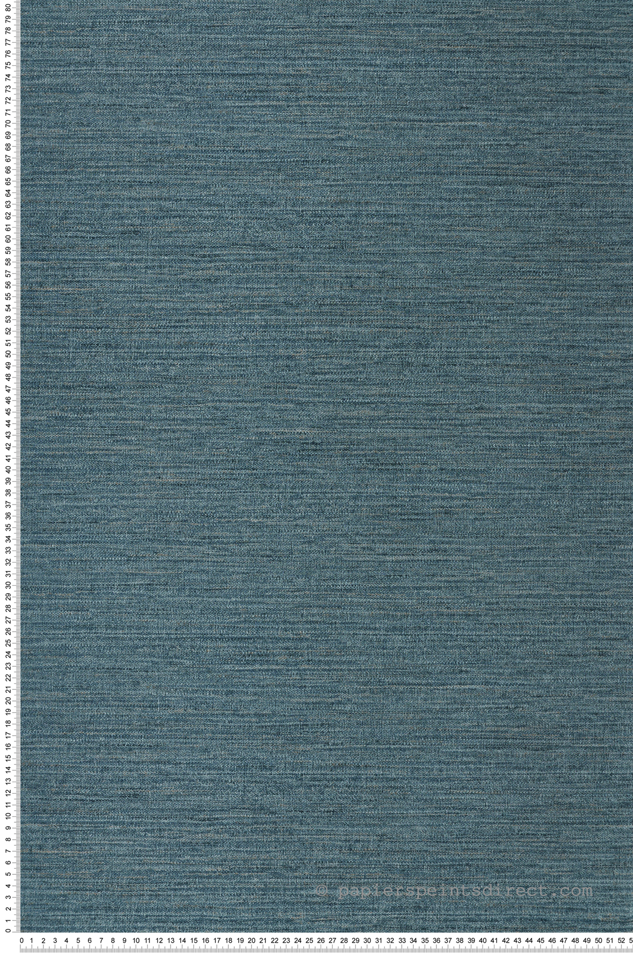 Papier peint Faux Uni Tissage Occitan bleu orage - Terra Rossa de Casamance | Réf. CAS-76232446