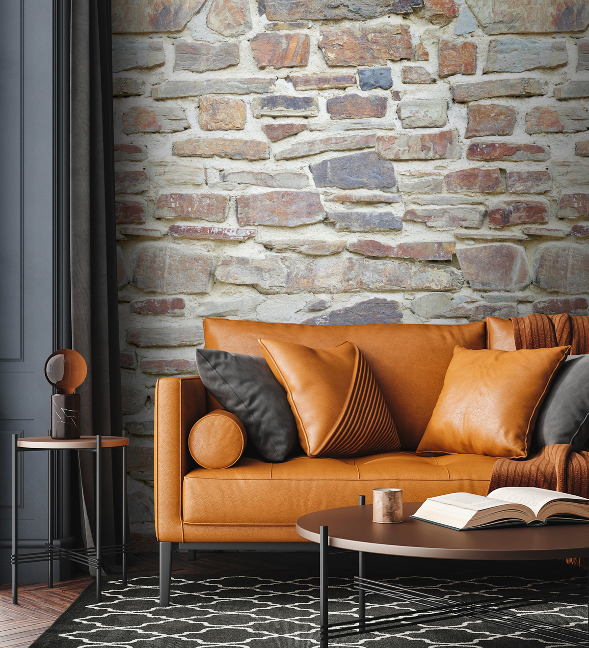 Papier peint panoramique Mur Pierre gris - The Wall 2 d'A.S. Création | Réf. AS-392511