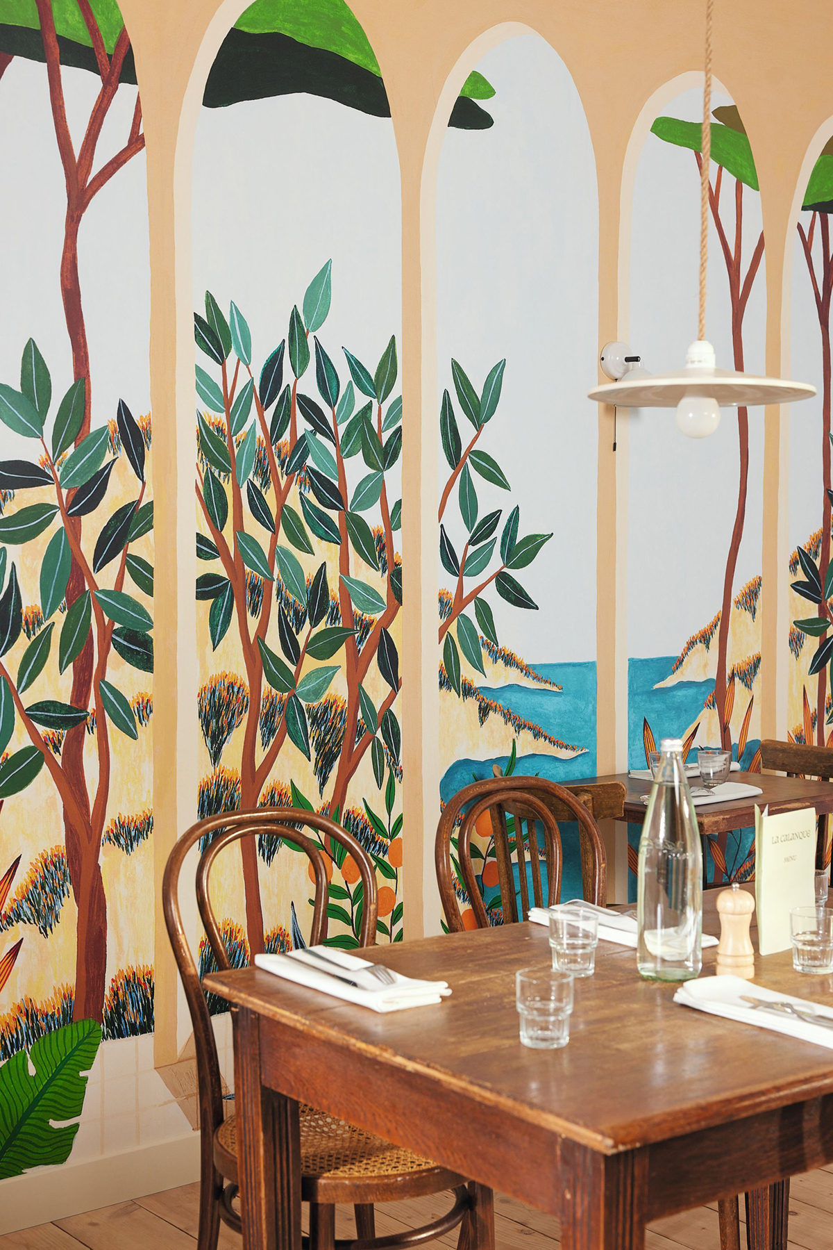 Papier peint panoramique Arcade Calanques multicouleurs M 250X280 - Azur de Casélio AMB2 | Réf. AZU105483701