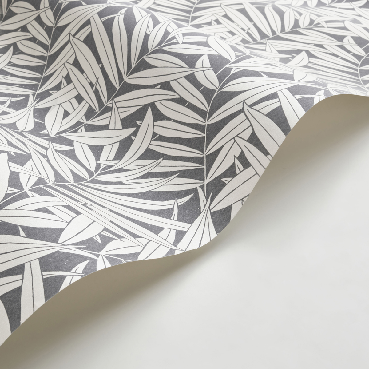 Papier peint Feuillage Preston noir blanc irisé - Derby de Casadéco AMBV | Réf. DERB89319144