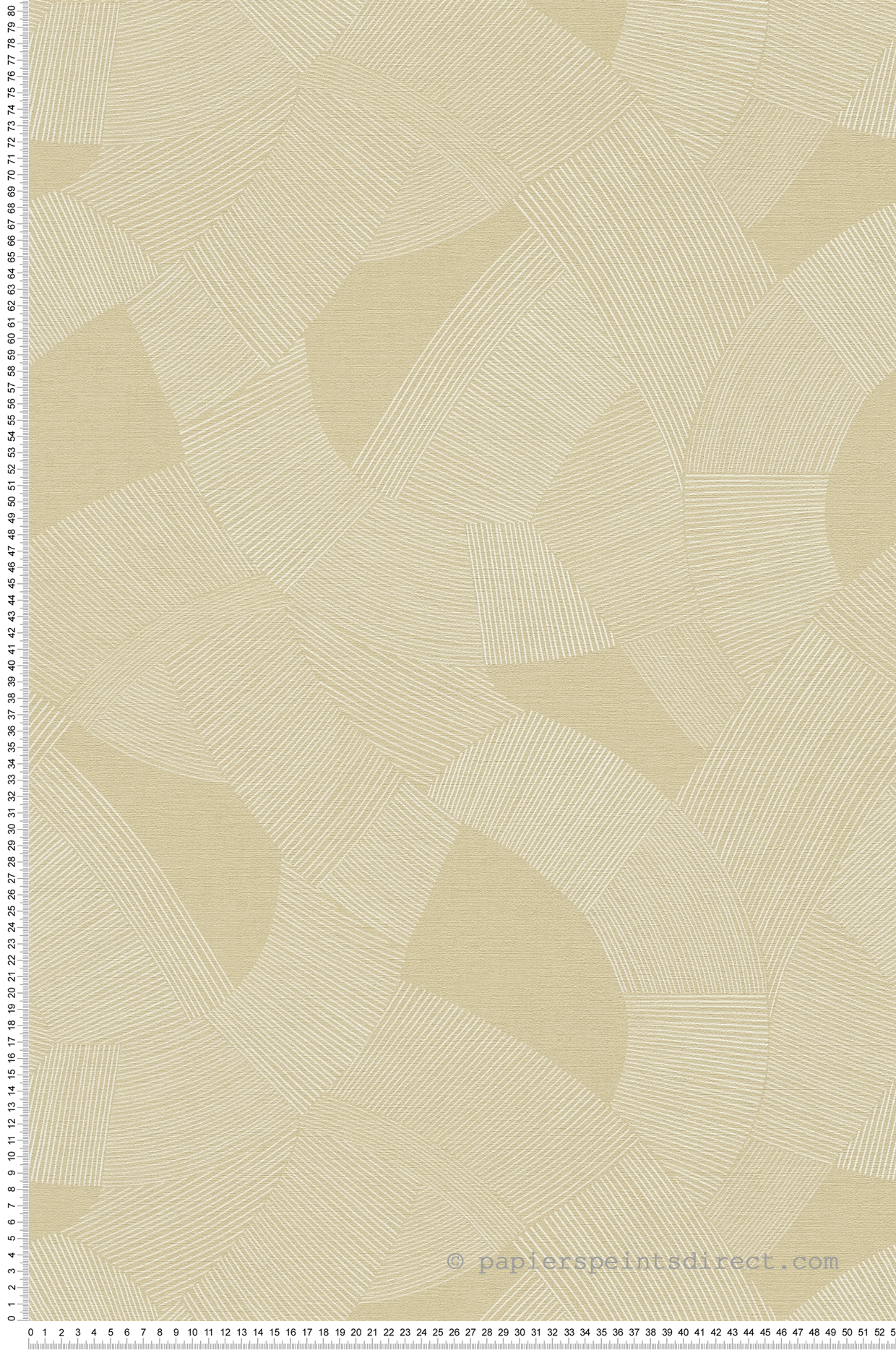 Papier peint Géométrie Rayé Calley beige vanille - Cuba 2 d'A.S. Création | Réf. AS-791604
