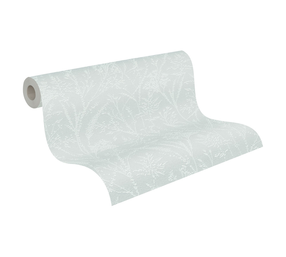 Papier peint Branchage Délicat vert opaline métallisé - Pure Elegance d'A.S. Création AMBR | Réf. AS-397662