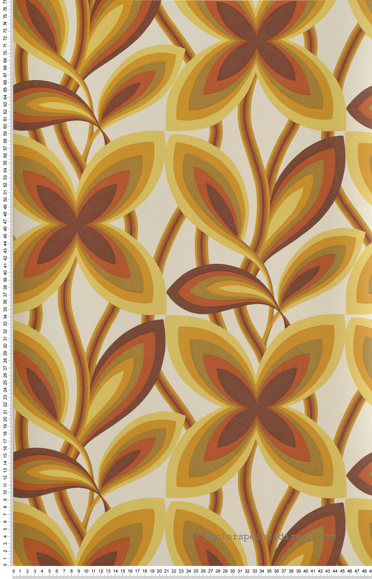 Starflower Marigold - Papier peint Retrospective Papers de Little Greene