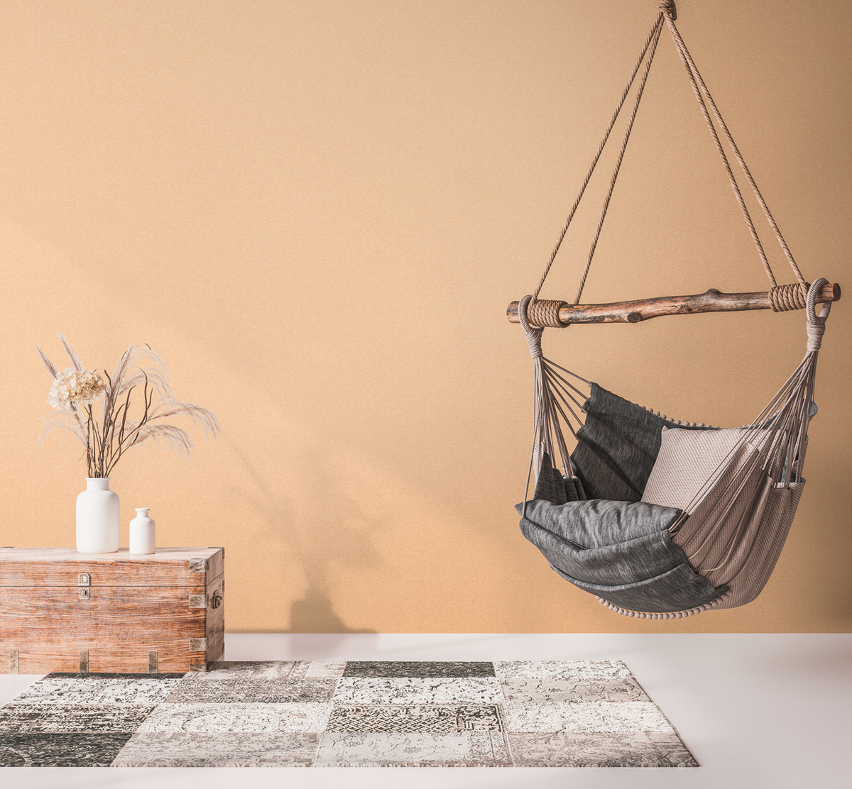 Papier peint Uni Scandi orange saumon - Metropolitan Stories 3 d'A.S. Création | Réf. AS-392168