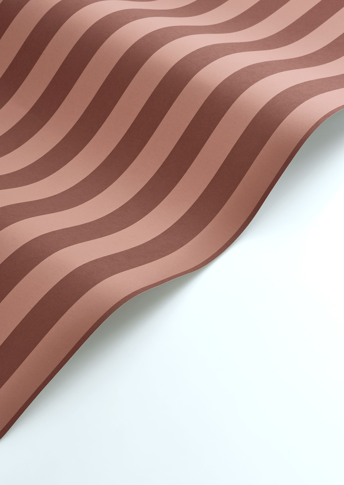 Papier peint Rayure Mate Elizabeth terracotta - Heritage de Casadéco AMBV | Réf. HETA201248888