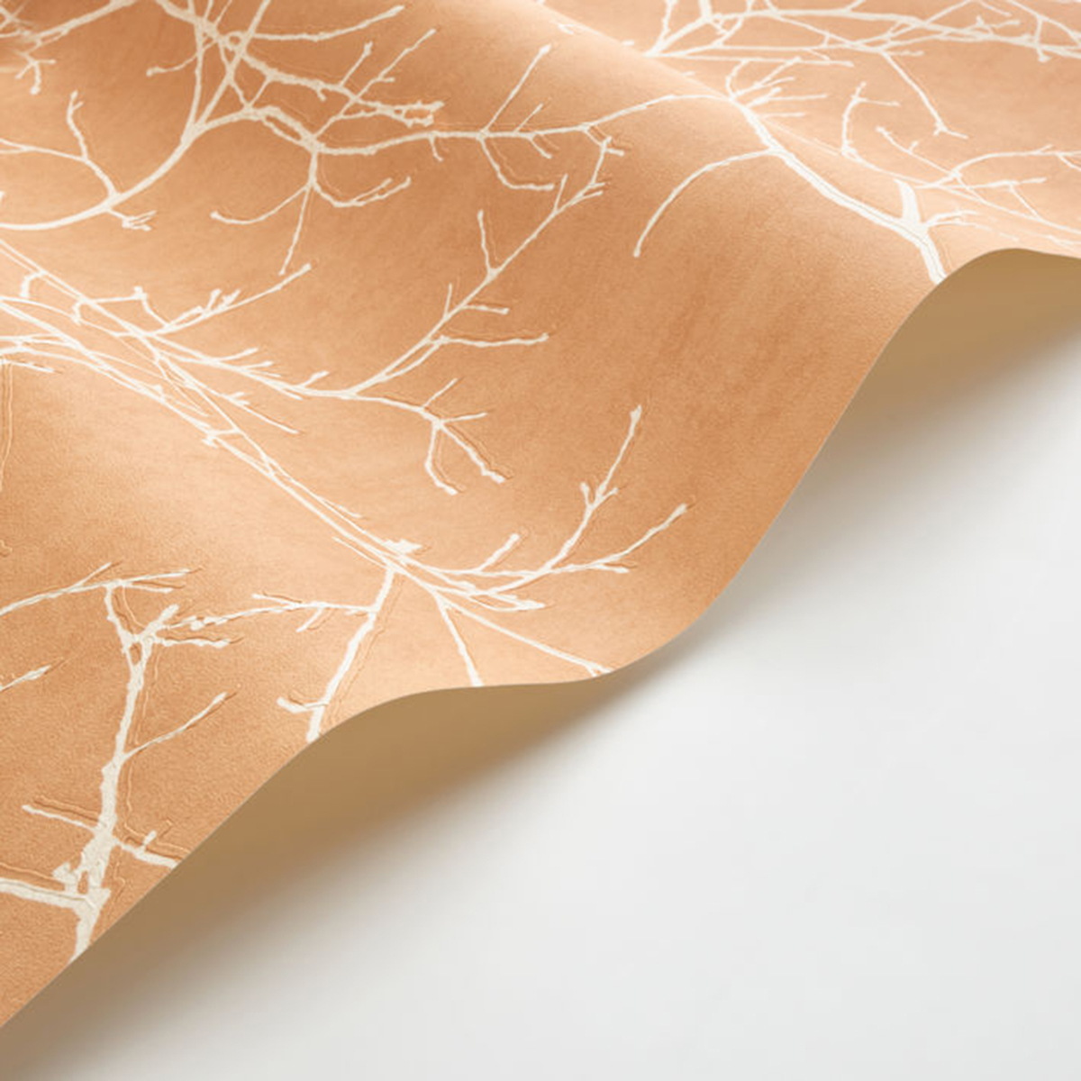 Papier peint Branche Arbre Vancouver camel - Riverside 4 de Casadéco AMBV | Réf. RIVI89532654