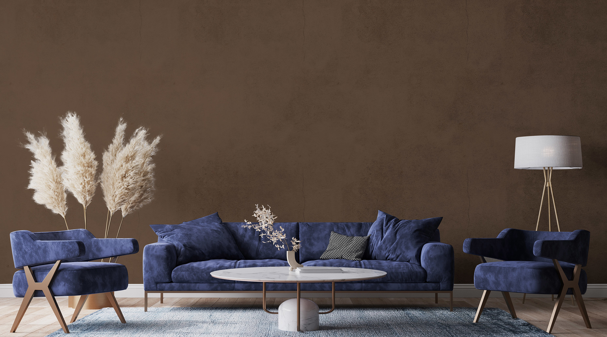 Image d'un pot de 1 litre de peinture Puro marron soothing brown - c7020