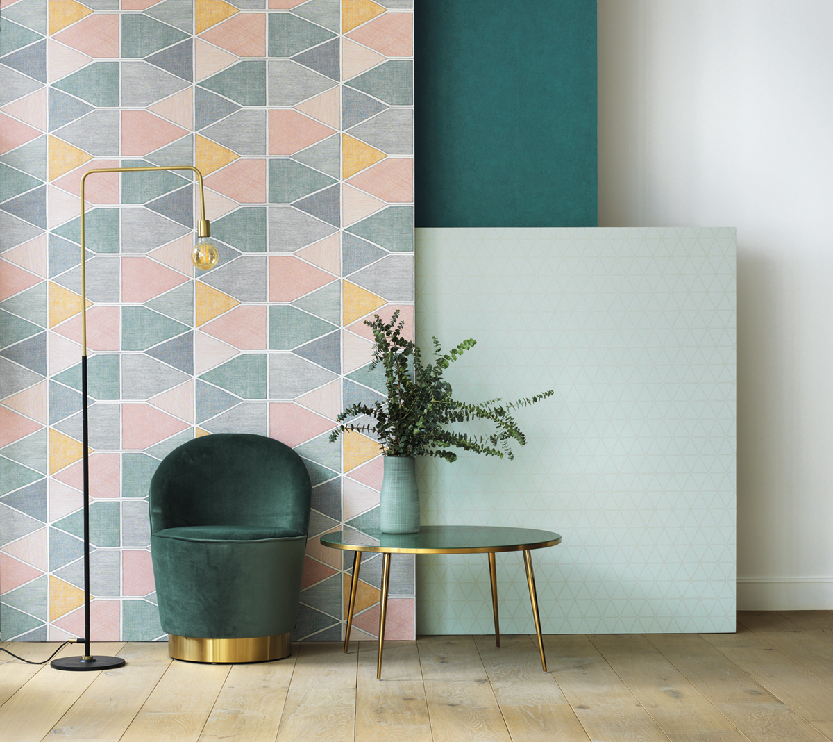 Papier peint Uni Washi vert émeraude - Nova de Casadéco AMB 2 | Réf. NOVA82187407