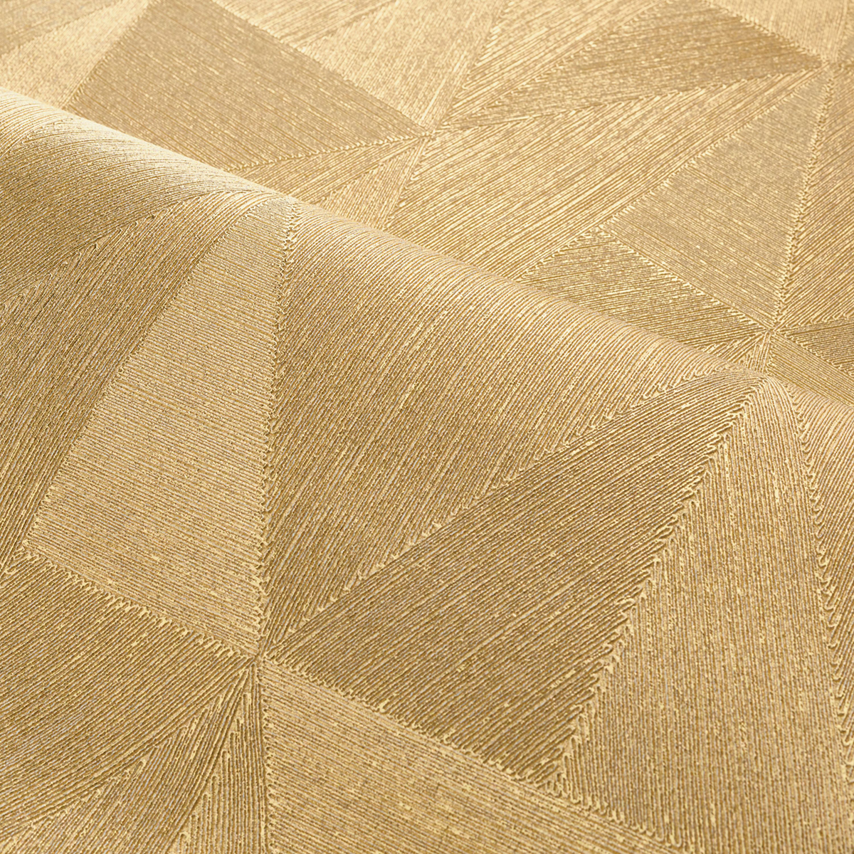 Papier peint Géométrique Iquira doré - Métal de Casamance | Réf. CAS-75802752