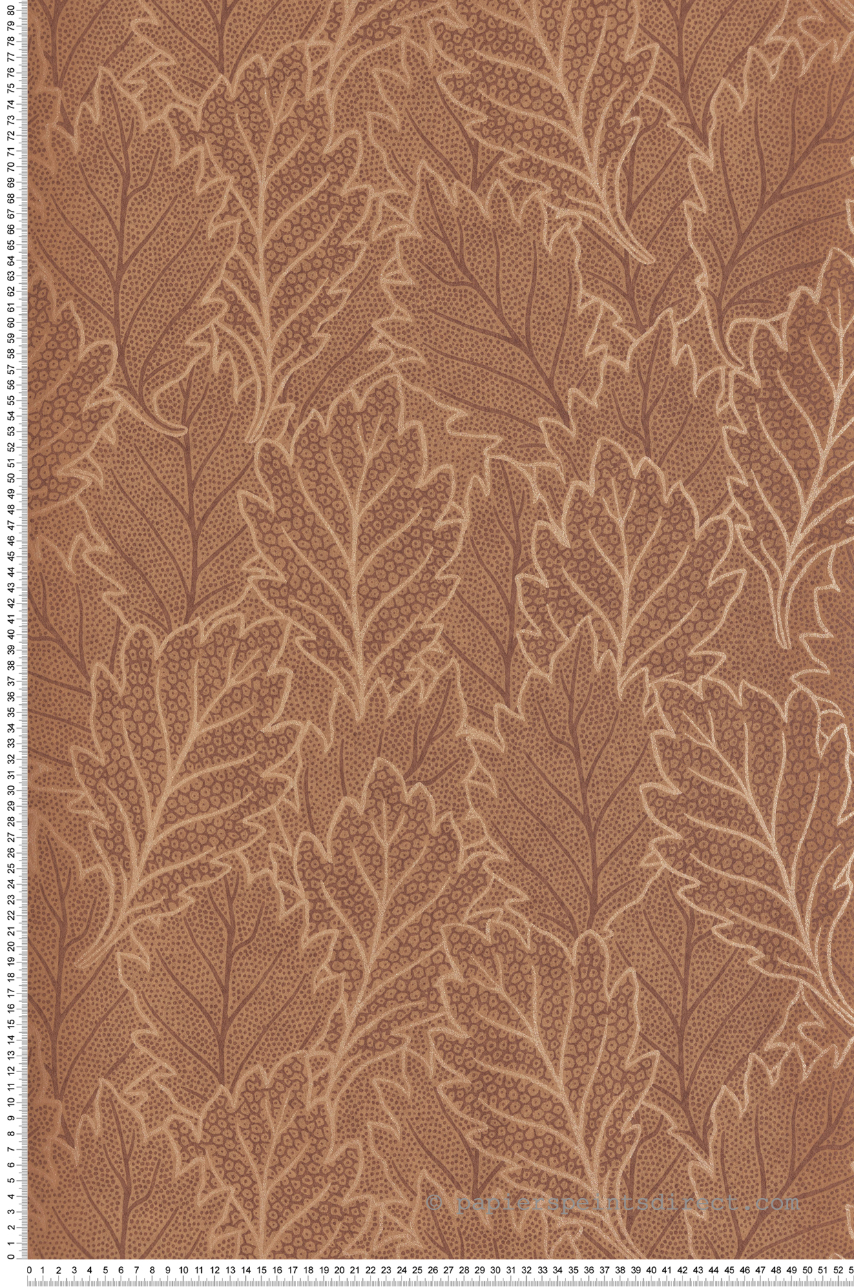 Papier peint Feuilles Chêne camel doré - Esterel de Montecolino | Réf. MC-AN28262