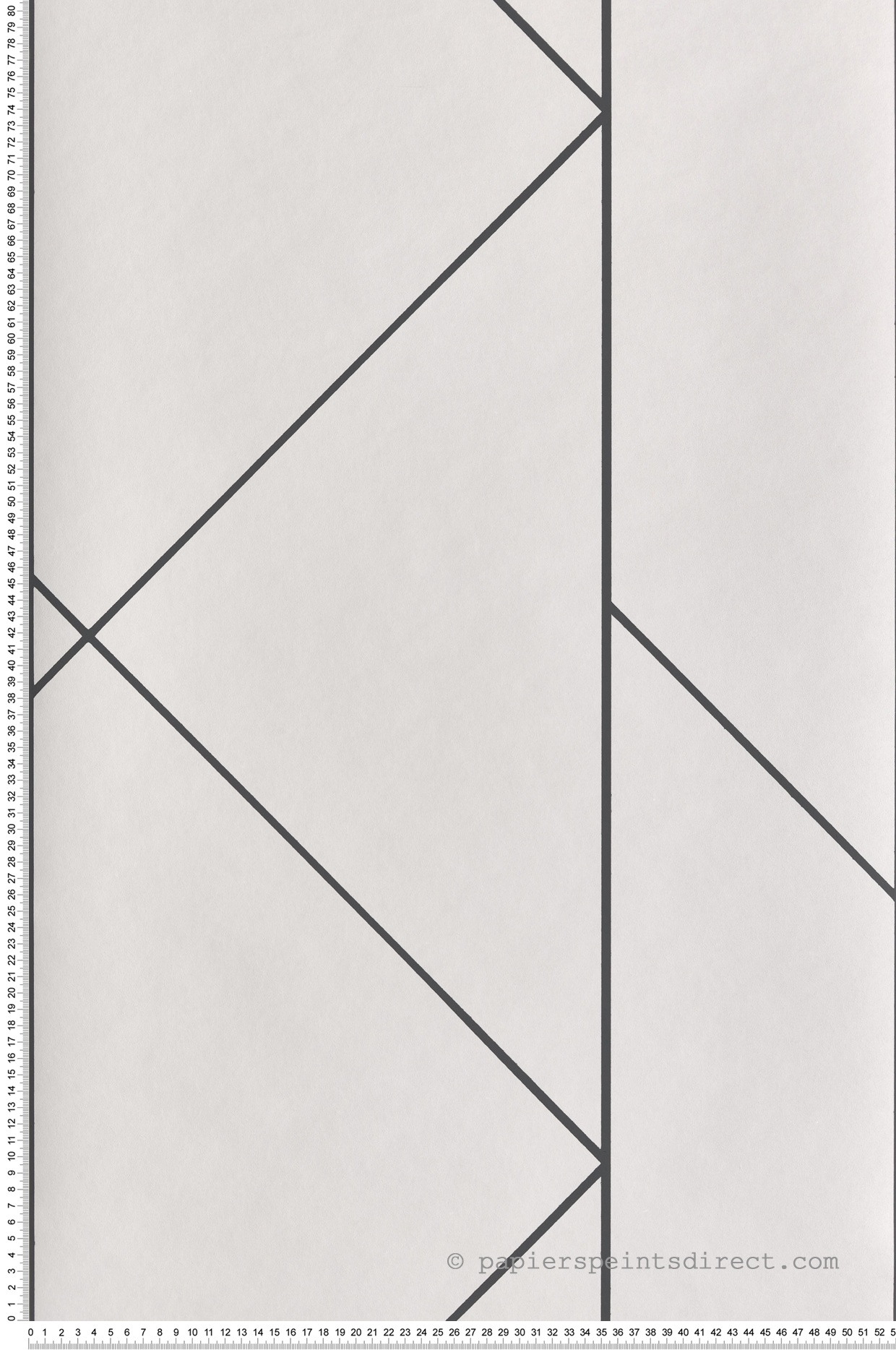 Papier peint Géométrie Pure noir écru - Alchimie de Casadéco | Réf. ALMI89901864