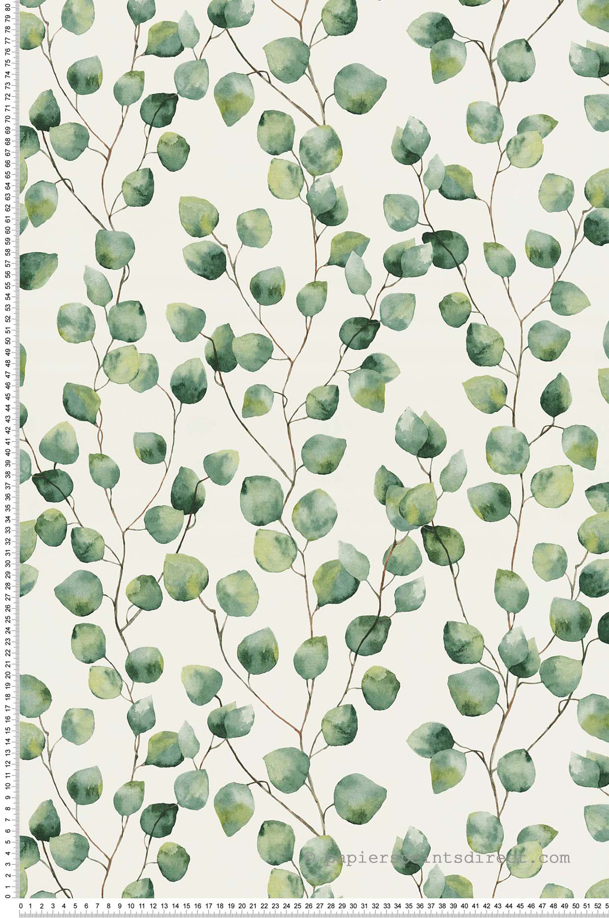 Papier peint Feuillage Microfeuilles aquarelle vert - Greenery d'AS Création | Réf. SP15015