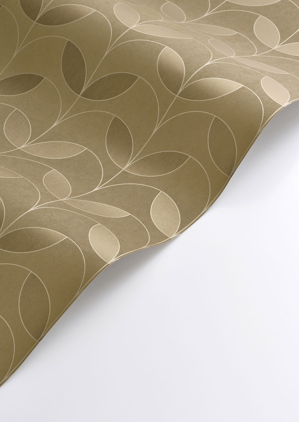 Papier peint Tulipe Art Déco Mistinguett mordoré - Années Folles de Casadéco AMBV | Réf. ANFO201022541