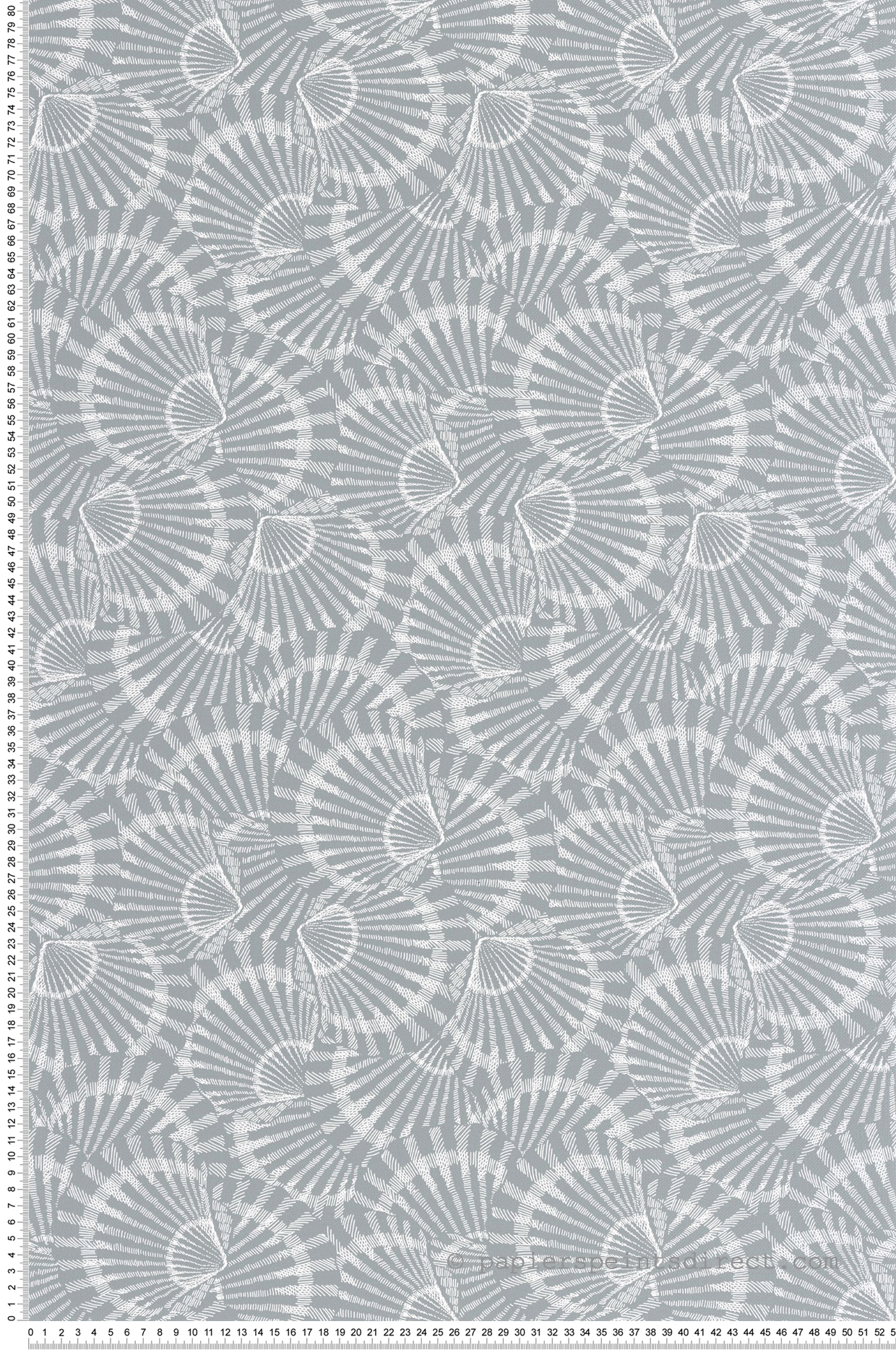 Papier peint Coquillage Saint Malo bleu gris - Seaside de Casadéco | Réf. SEAS201486303