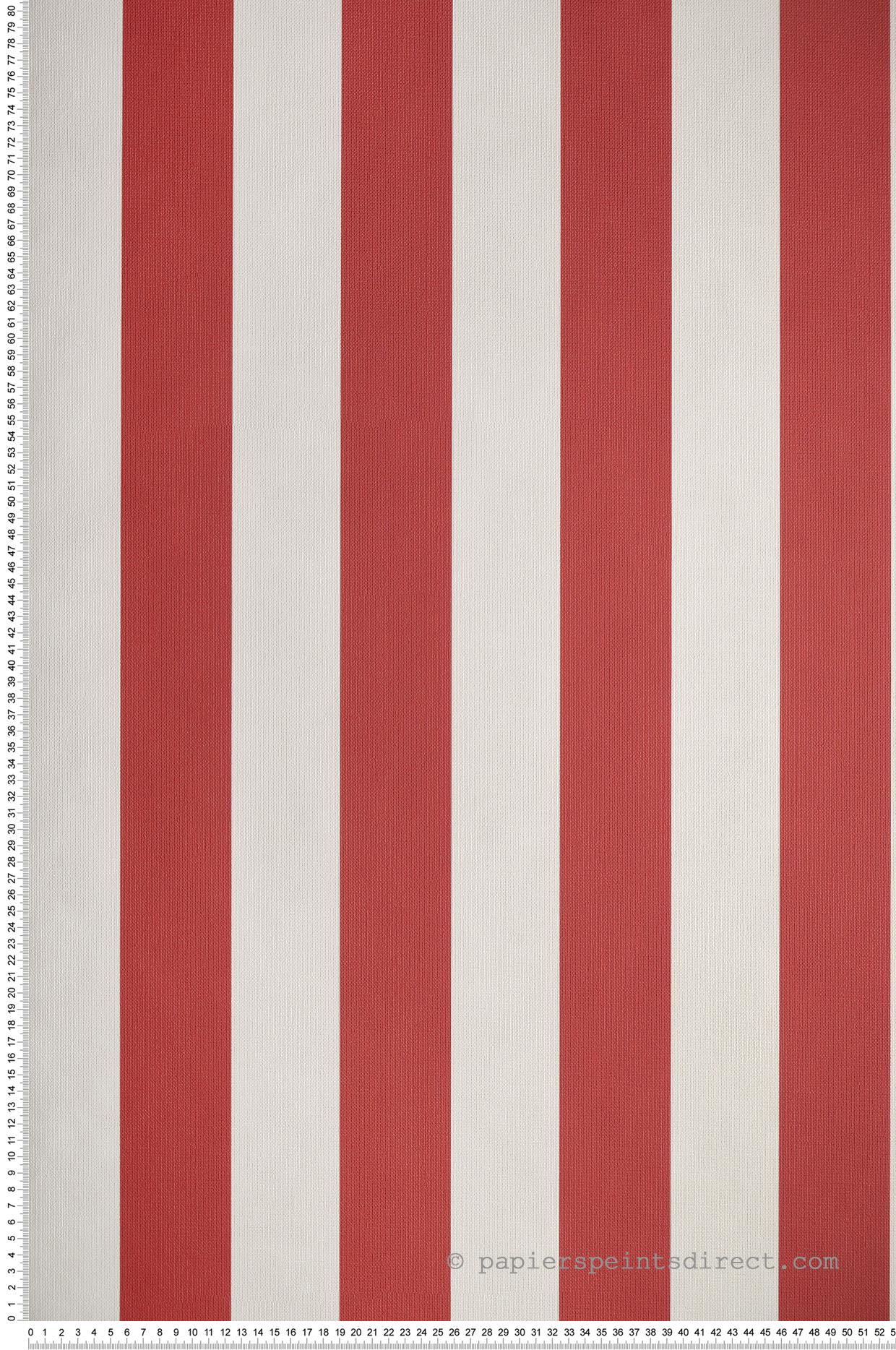 Papier peint Petite Rayure Baltic rouge - Les Rayures de Casadéco | Réf. RAYS29258111