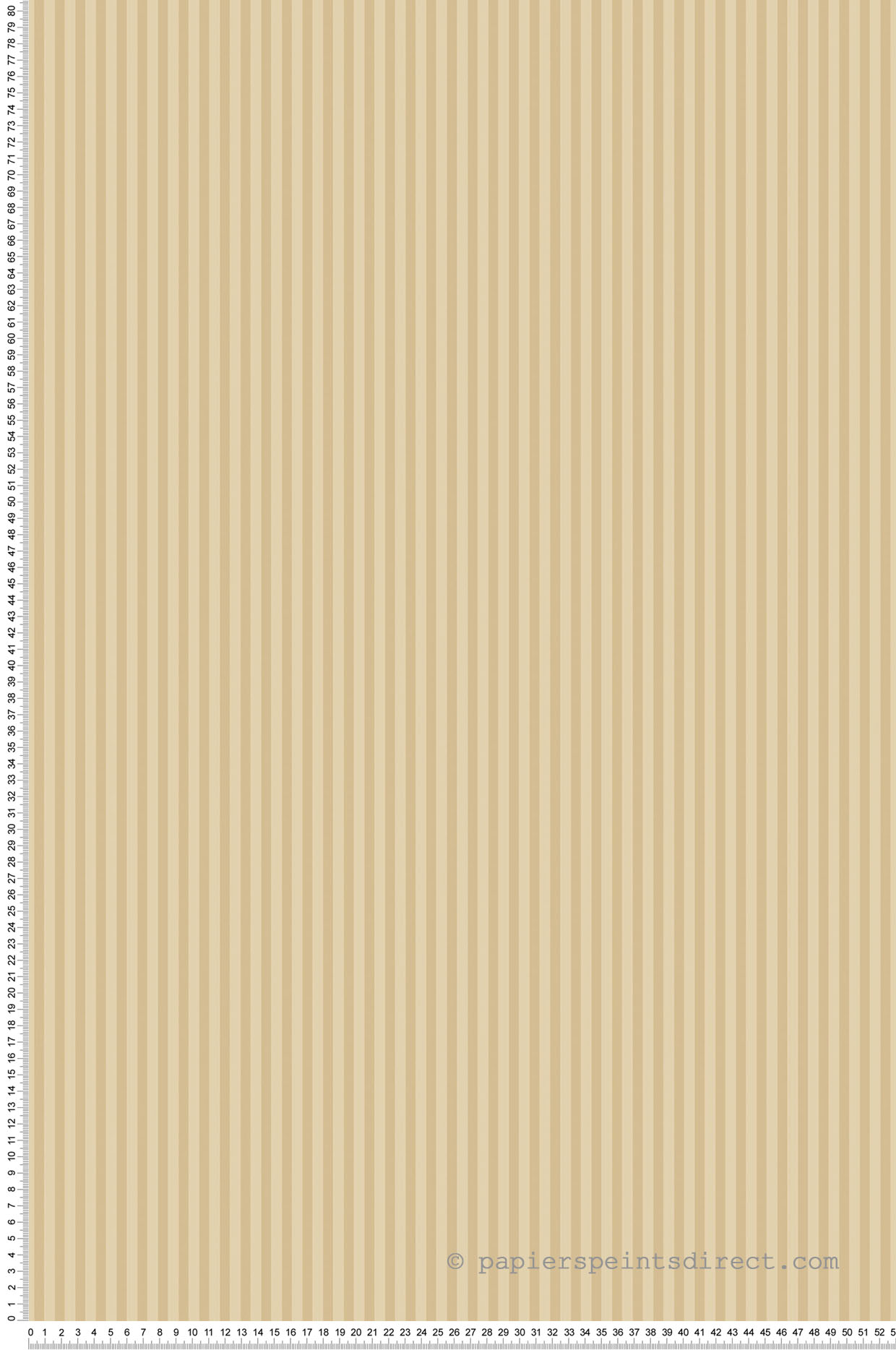 Papier peint Rayures bicolores beige - Miniatures de Lutèce | Réf. LTC-G67911