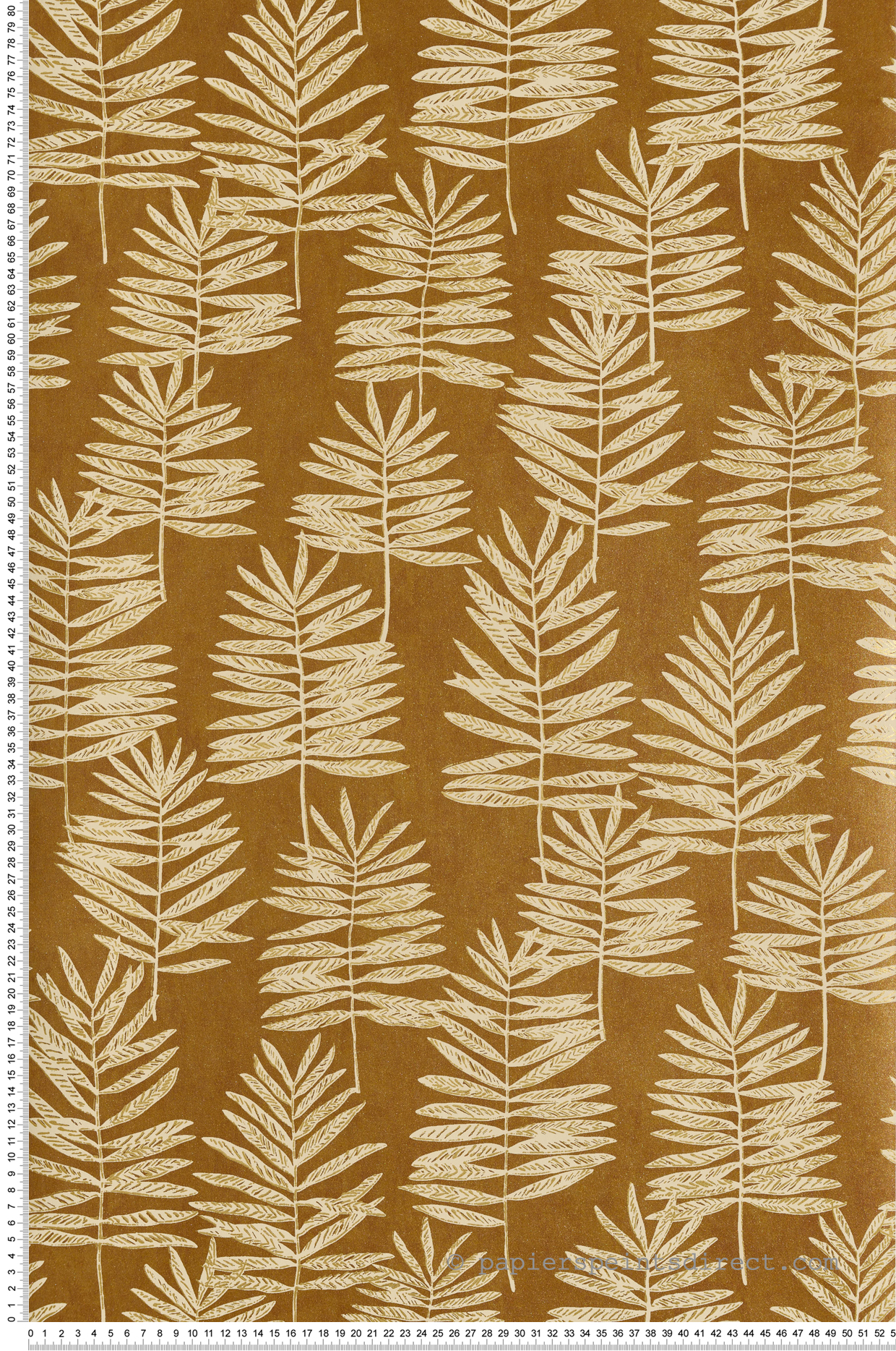 Papier peint Palmette beige mordoré - Attitude de Lutèce | Réf. LTC-DWP0365-04