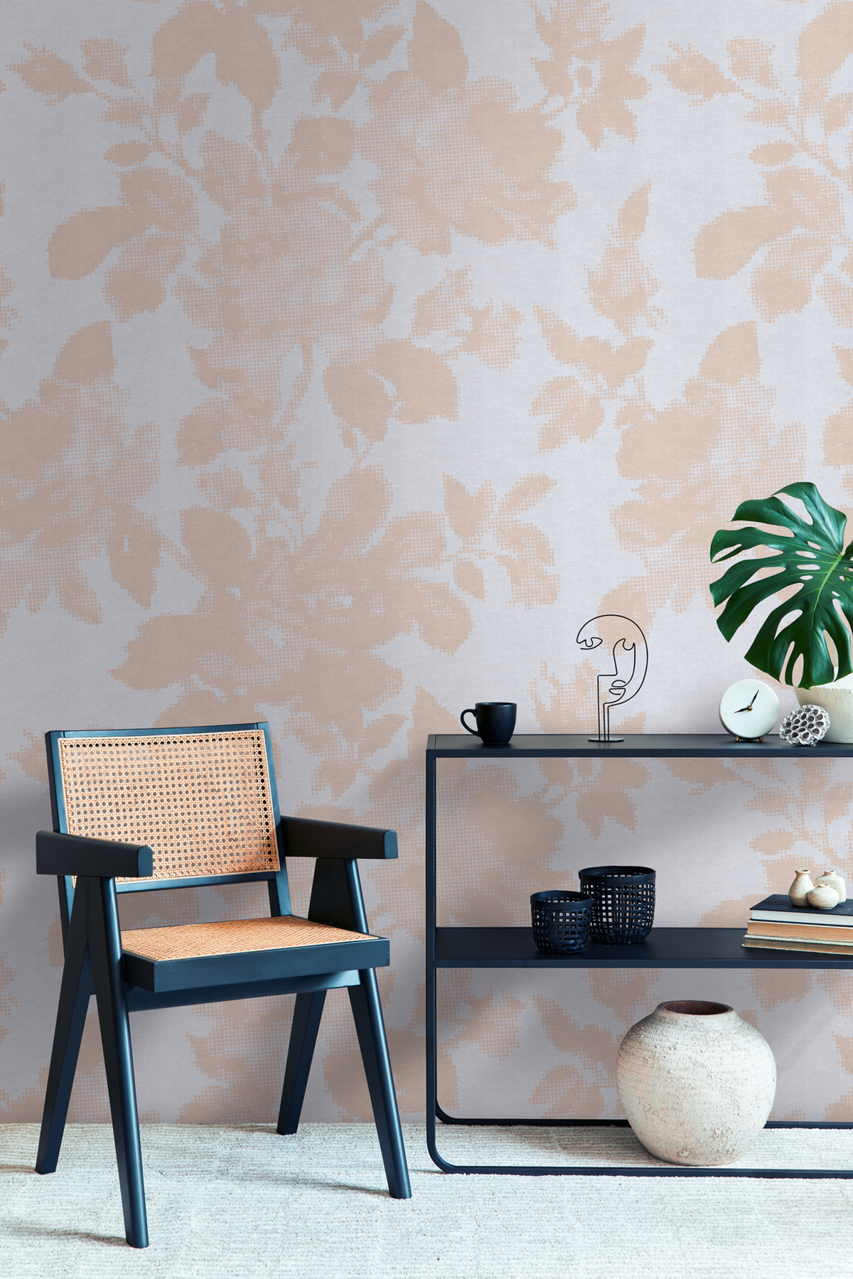 Papier peint panoramique Rose Dentelle Tissu - The Wall 3 d'A.S. Création | Réf. AS-398771