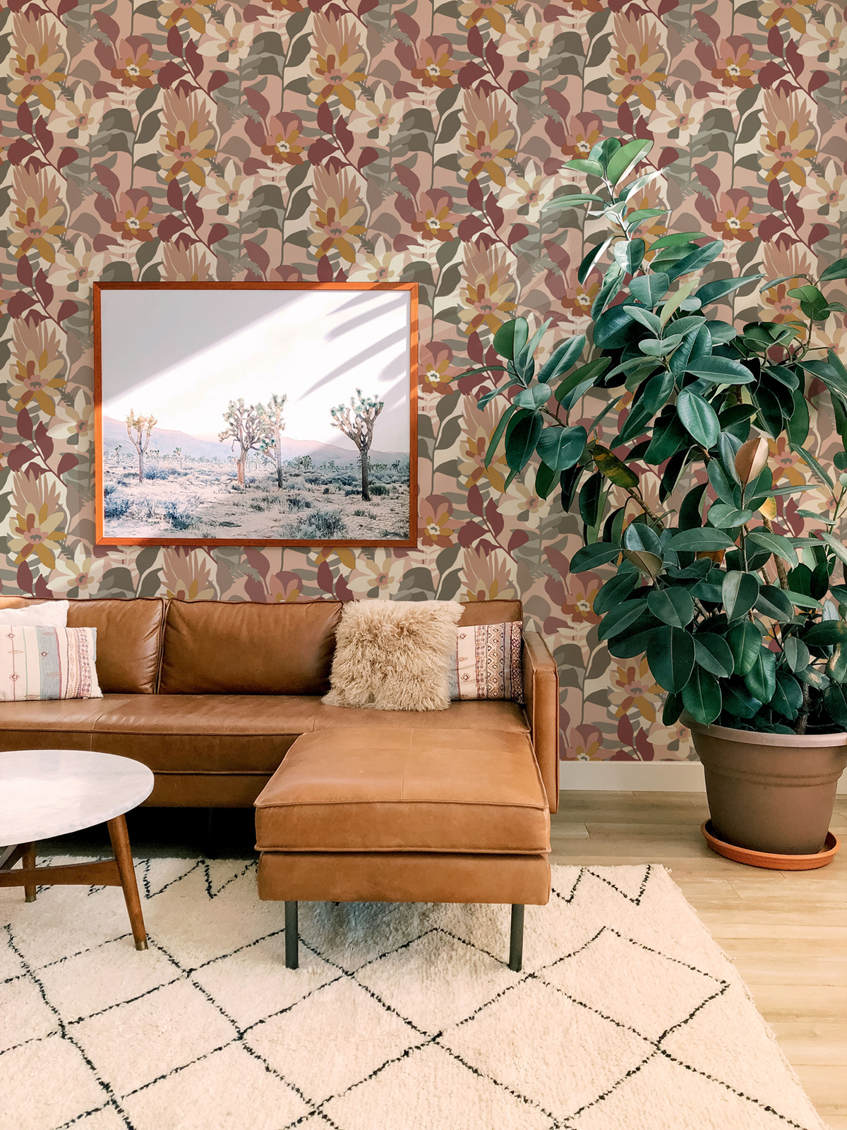 Papier peint Fleur De Coco rose - Happy de Lutèce | Réf. LTC-FD26455