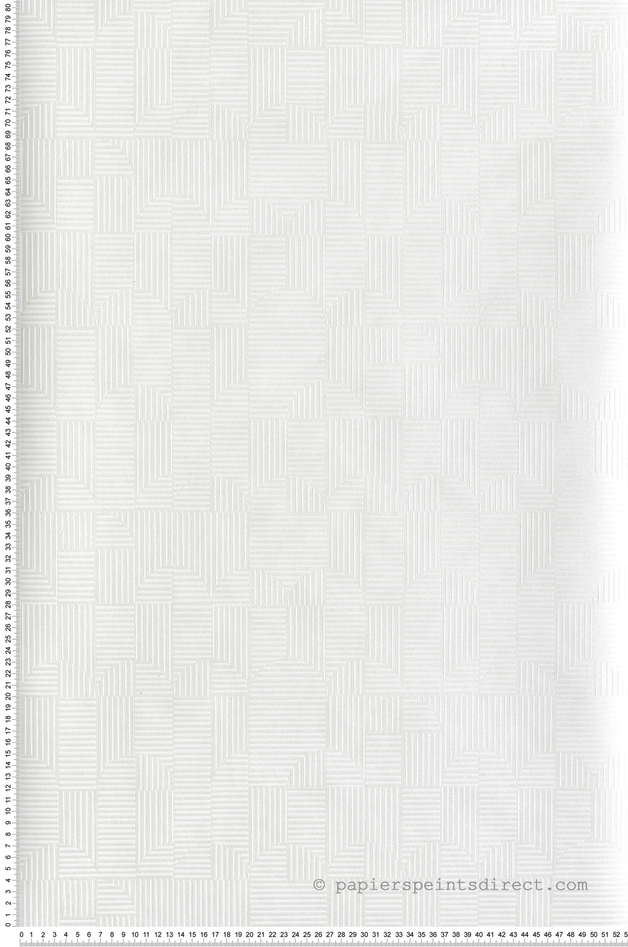 Papier peint Carré Géométrie Manzoni blanc nacré - The Texture Book de Masureel | Réf. MAS-ILA402