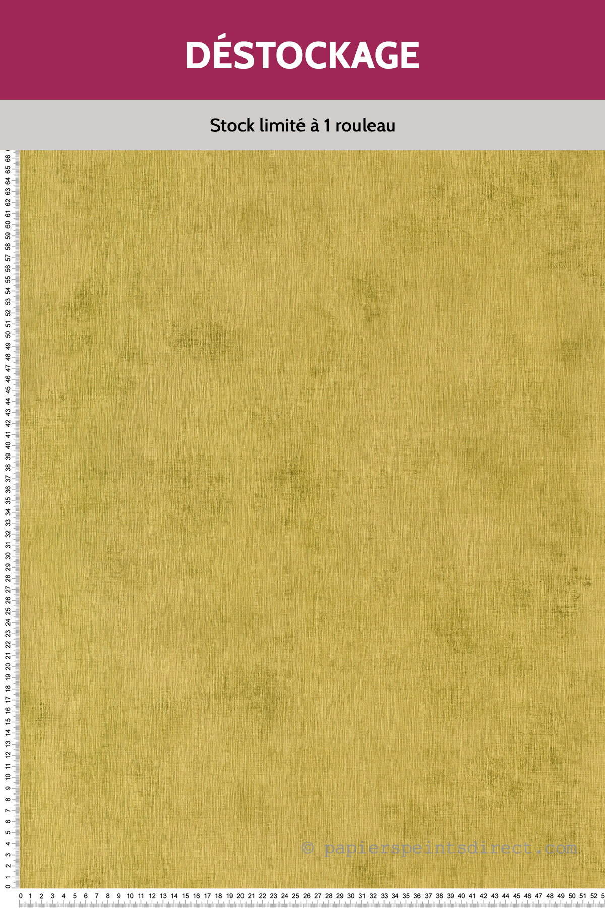 Papier peint Destockage - Faux Uni Vert Chartreuse - Telas