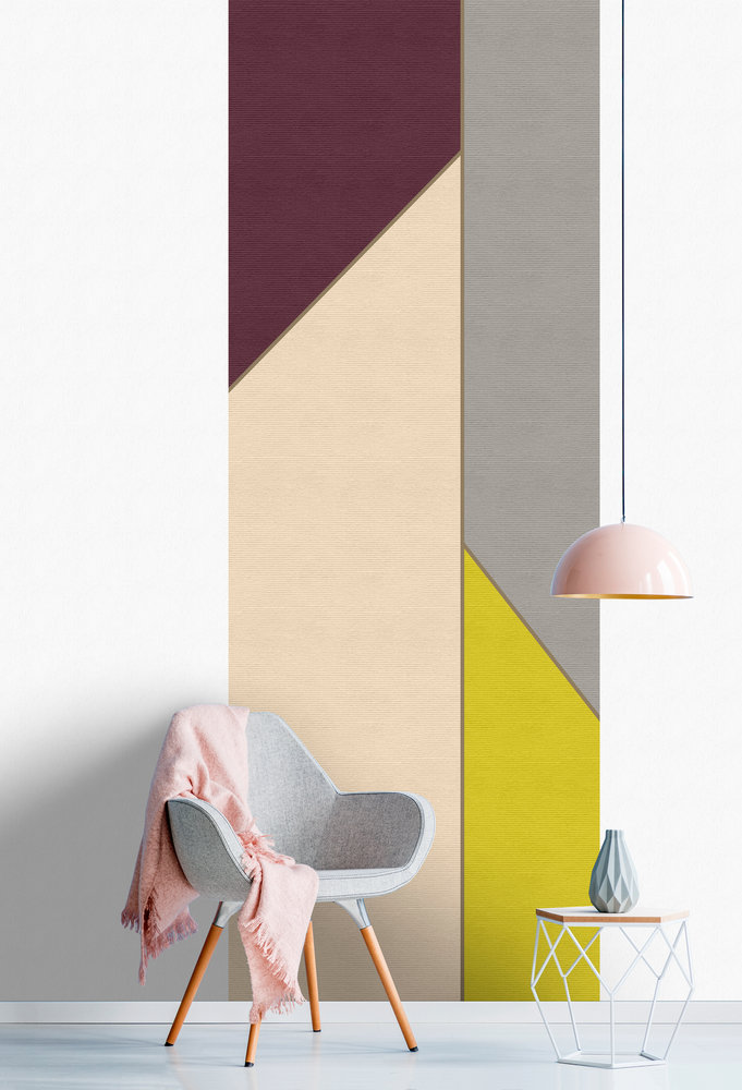 Papier peint panoramique Graphique Geometry panels 1 - Référence DD114532 - Intissé 200g/m2 - Standard 100 x 270