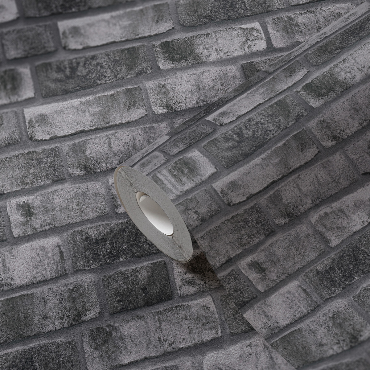 Papier peint Brique London anthracite - Elements 2 d'A.S. Création ROLLZ | Réf. AS-388124