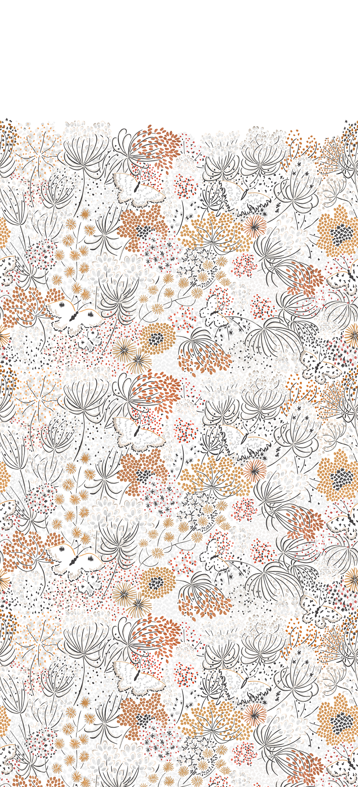 Papier peint panoramique Ombelles Original 1/2/3 - Isidore Leroy