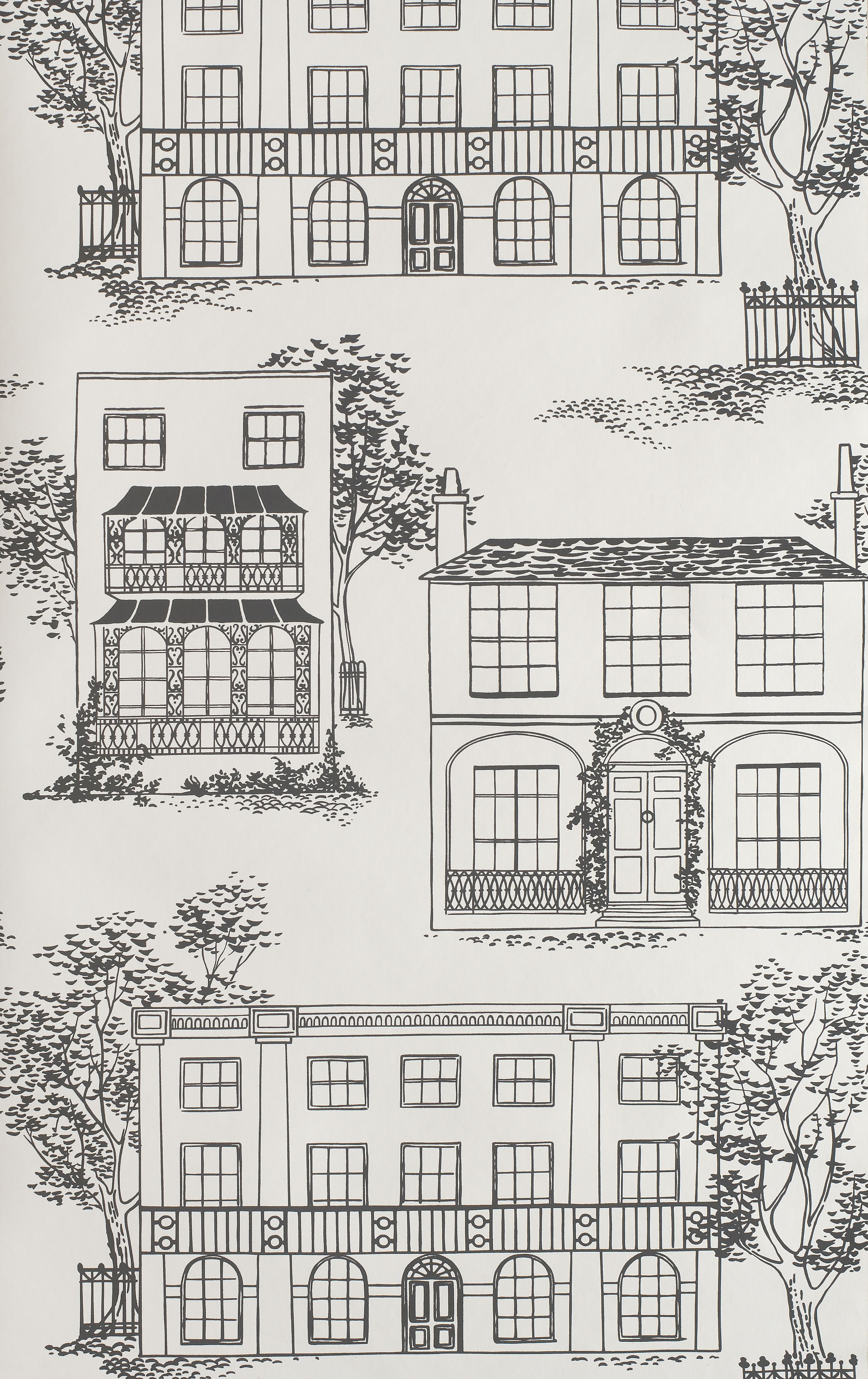 Papier peint 50' s Line Papers par the Little Greene, référence : 272HAINKZZ