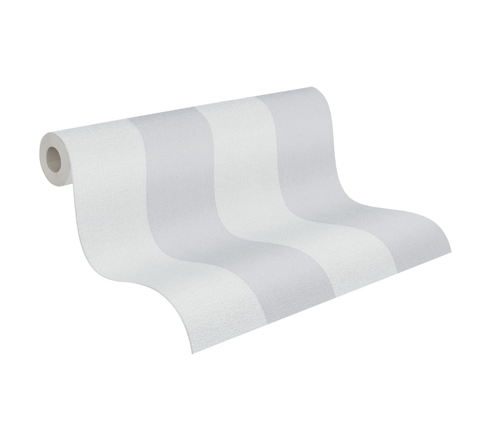 Papier peint Rayure Verticale gris - Pure Elegance d'A.S. Création AMBR | Réf. AS-397980