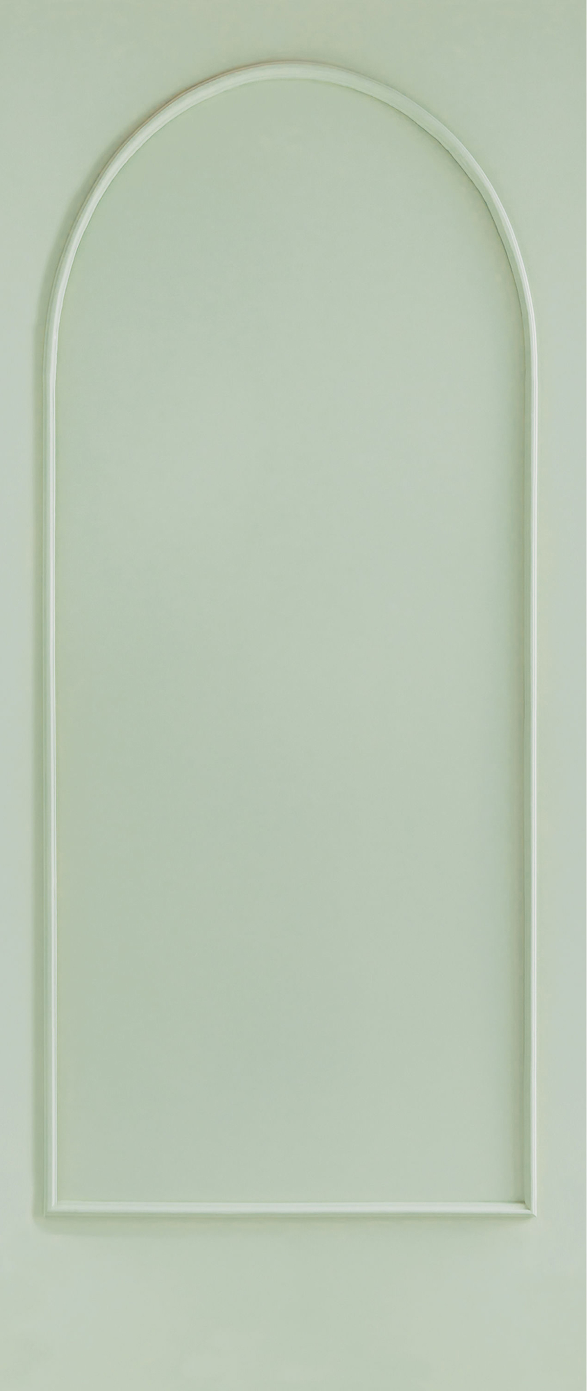 Papier peint panoramique Arche en Moulure vert S 106X250 - Reliefs de Casélio | Réf. RLF106347040