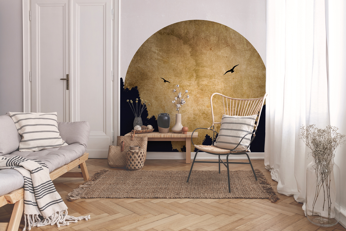 Papier peint panoramique Forêt Two Birds - Référence DD119893 - Intissé 200g/m2 - Standard 200 x 280