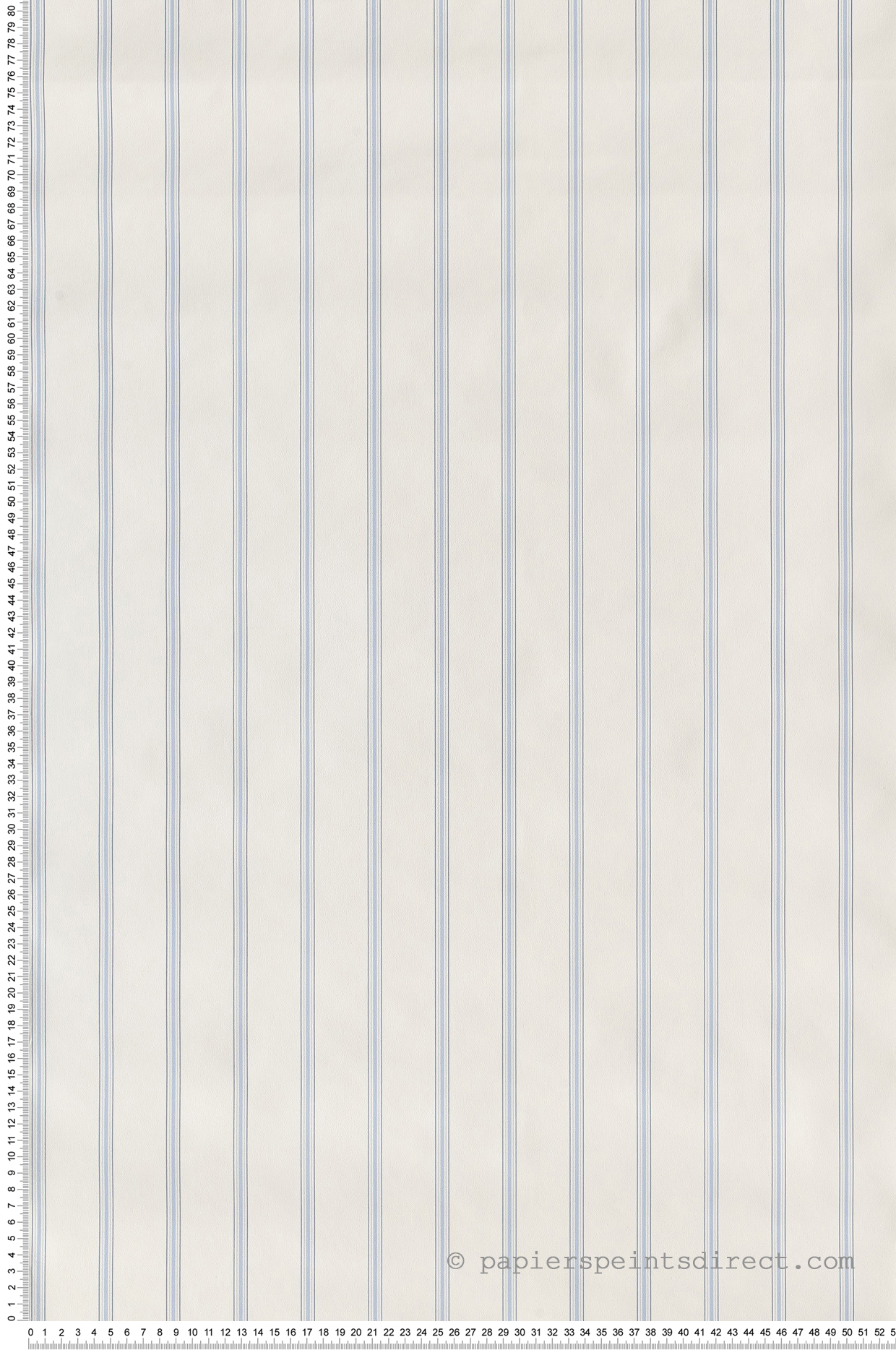 Papier Peint Rayures transat bleu clair - Jeux de rayures 2 de Lutèce  | Réf. LTC-G67564