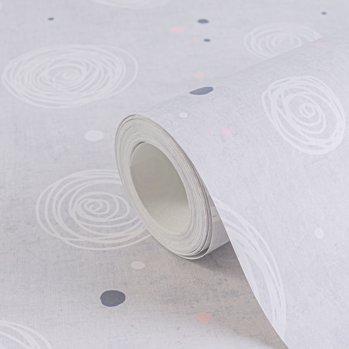 Papier peint Rond Bébé gris - Lilly & Luis d'A.S. Création AMB7 | Réf. AS-771391