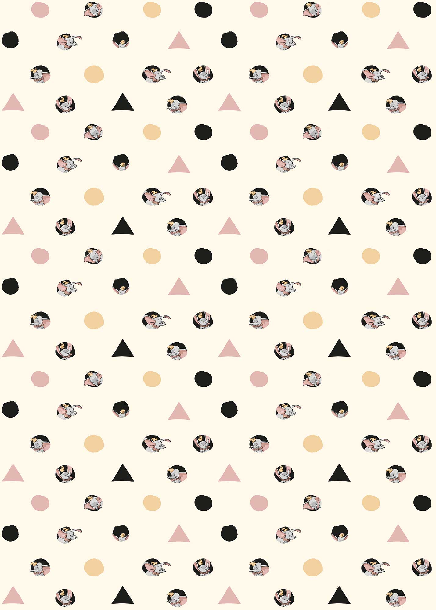Papier peint enfant Disney Dumbo Angles & Dots - Papier peint panoramique Komar