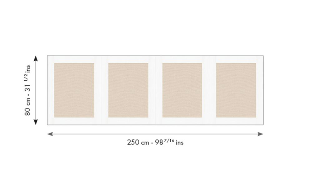 Papier peint Soubassement Jute S blanc - Reliefs de Casélio RAPPORT | Réf. RLF105220000