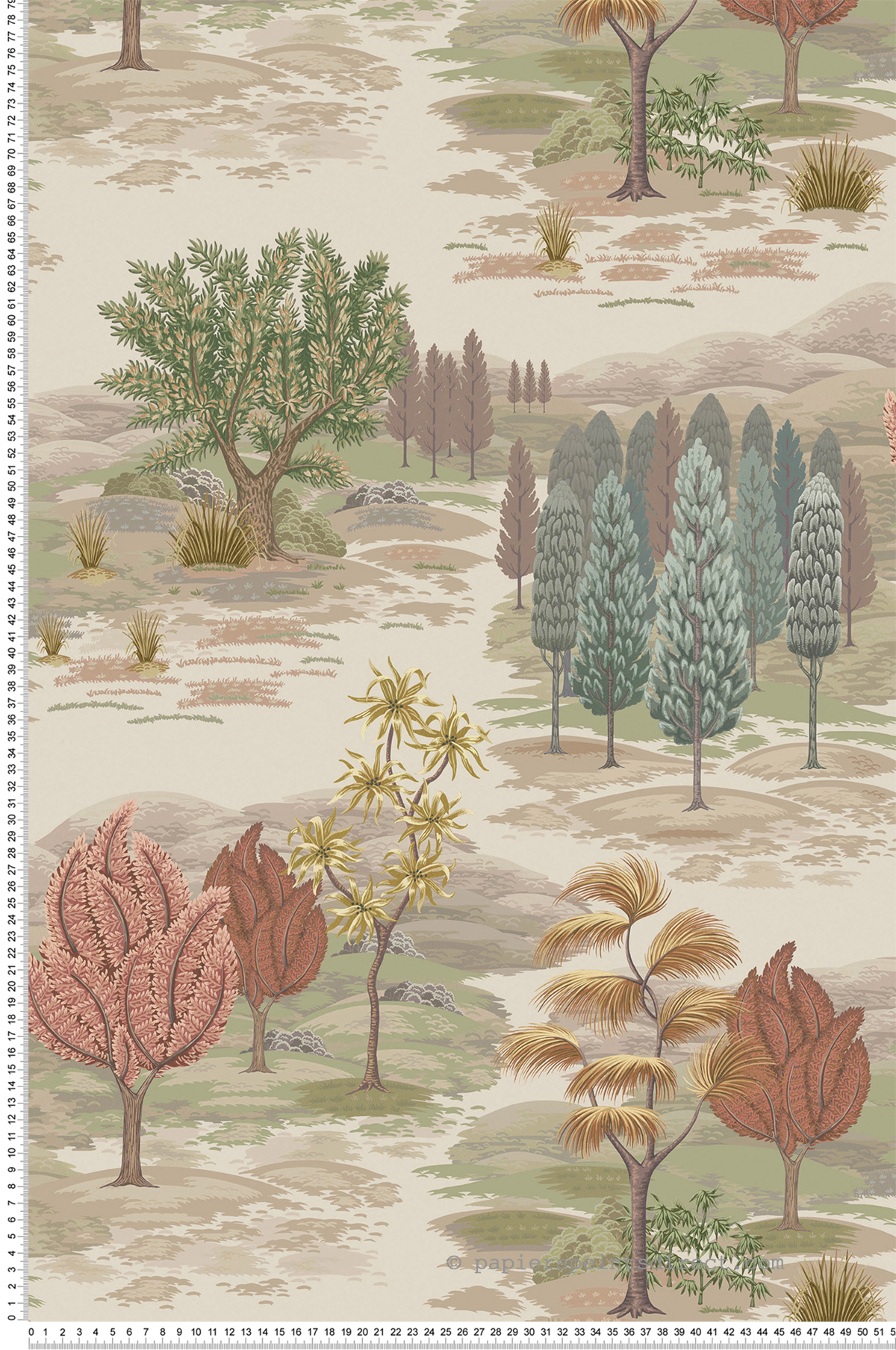 Papier peint Nature Monteverde marron - Ananda d'Osborne & Little | Réf. OSB-W8035-03