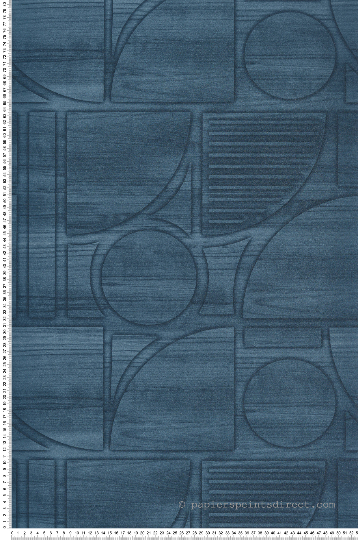 Papier peint Bois Gravure 3D bleu - Reality 4 de Lutèce | Réf. LTC-51220501